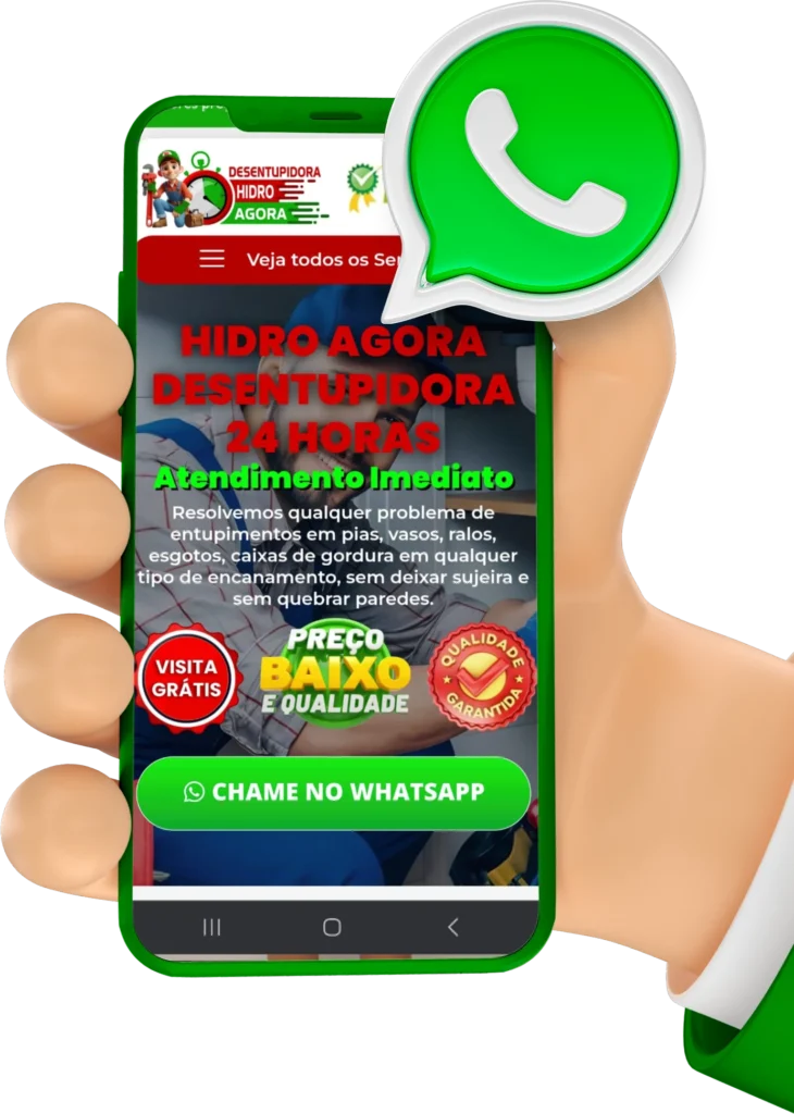Chame a Desentupidora Hidro Agora pelo WhatsApp